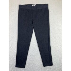 Two by Vince Camuto Pants Womens 1X Gray Ponte Knit Leggings Pull On Stretch